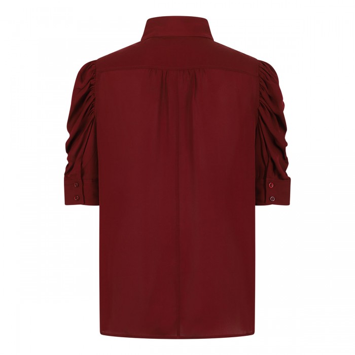 The Gillian garnet hue blouse