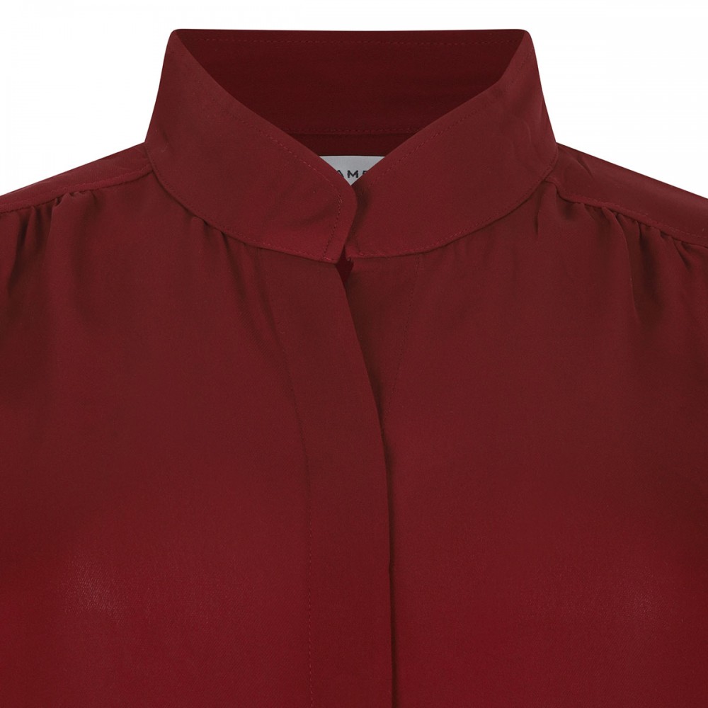 The Gillian garnet hue blouse