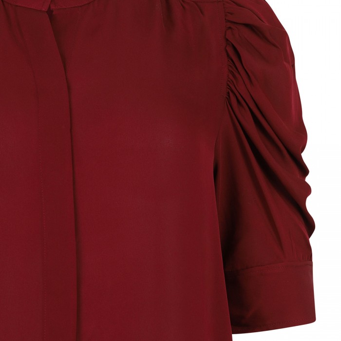 The Gillian garnet hue blouse