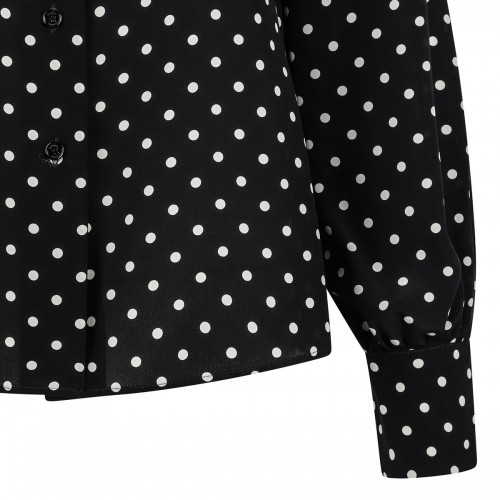 Polka dots silk shirt 2
