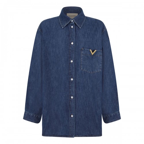 Chambray denim shirt