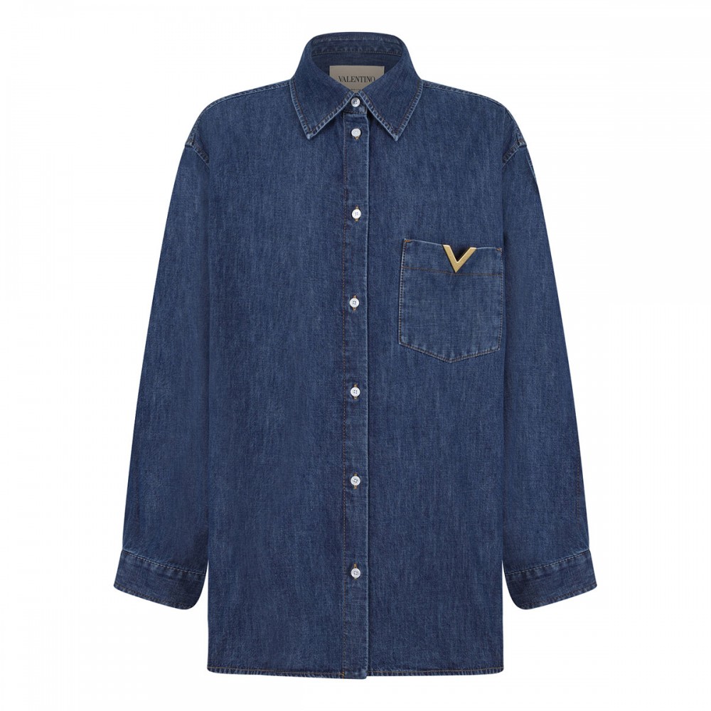 Chambray denim shirt