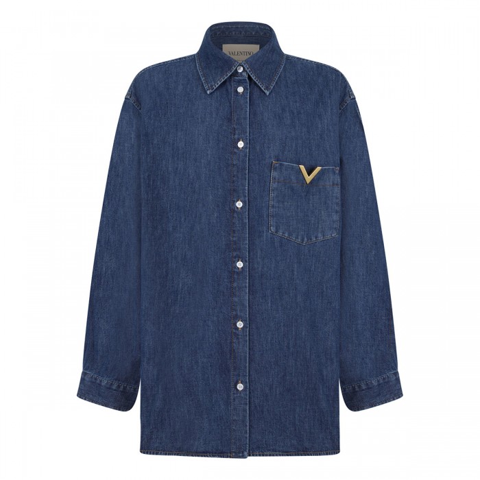Chambray denim shirt