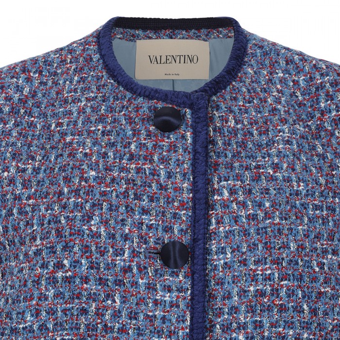 Blue tweed vest