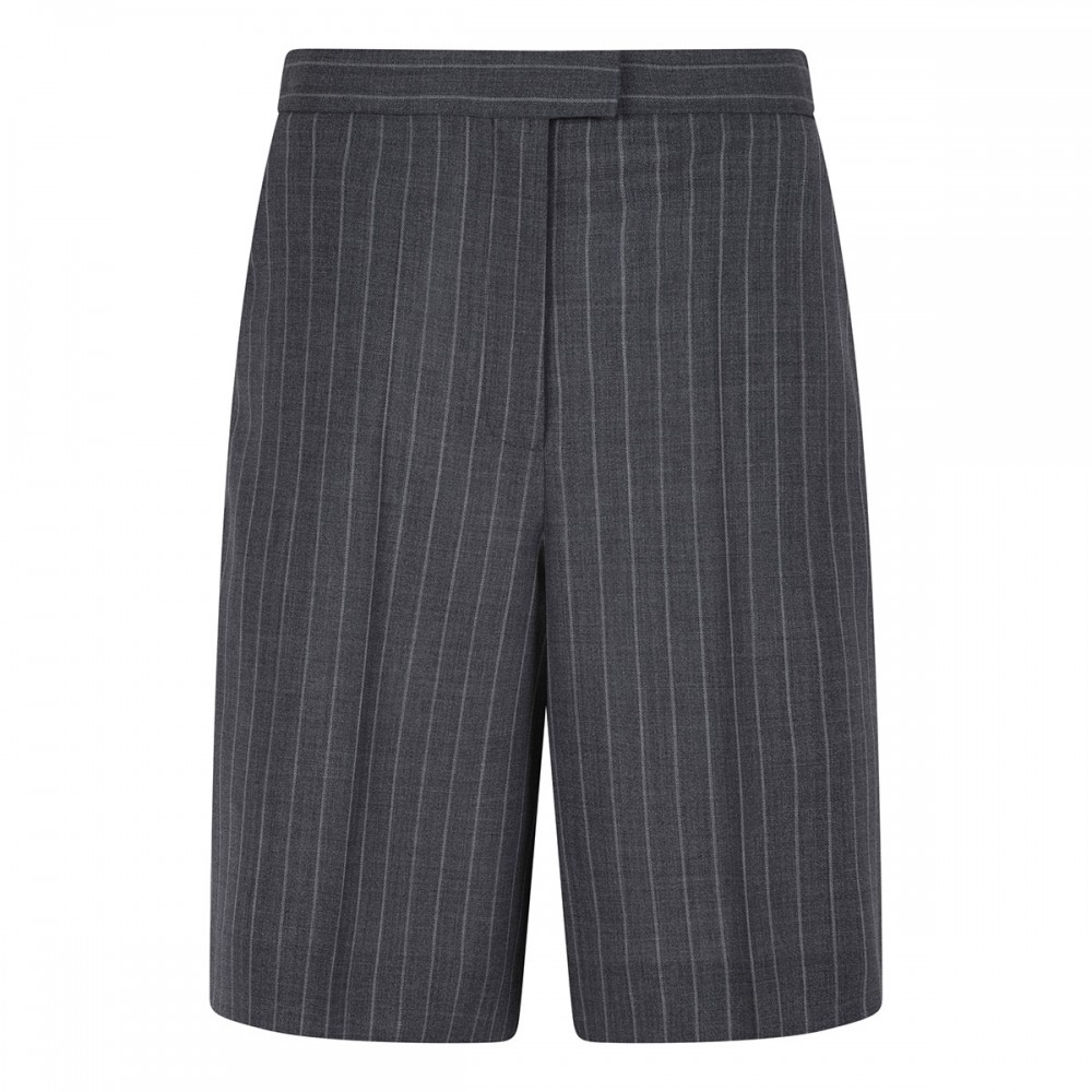 Pinstripe bermuda shorts