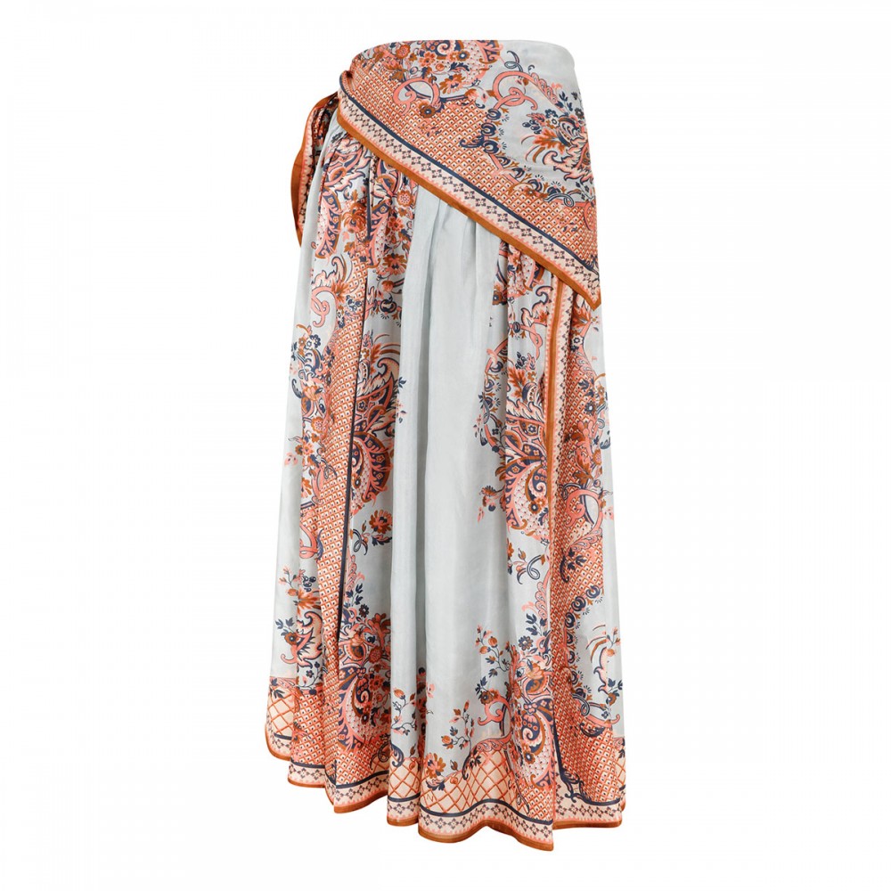 Aster scarf midi skirt