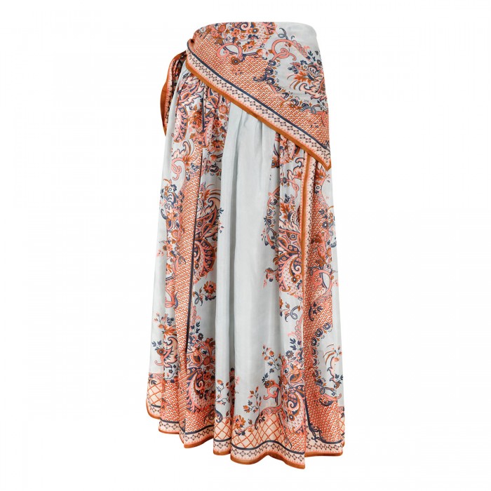 Aster scarf midi skirt