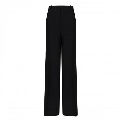 Black linen blend pants