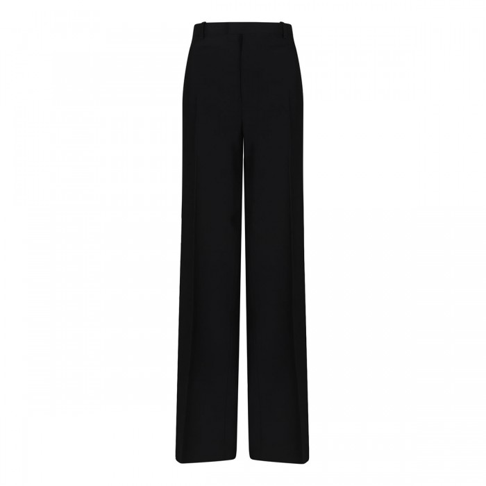 Black linen blend pants