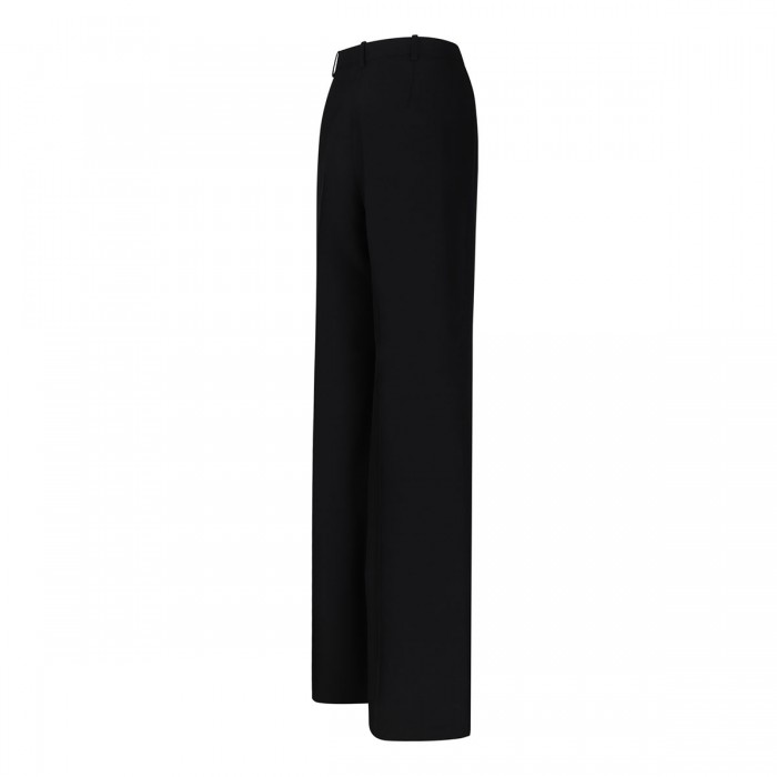 Black linen blend pants