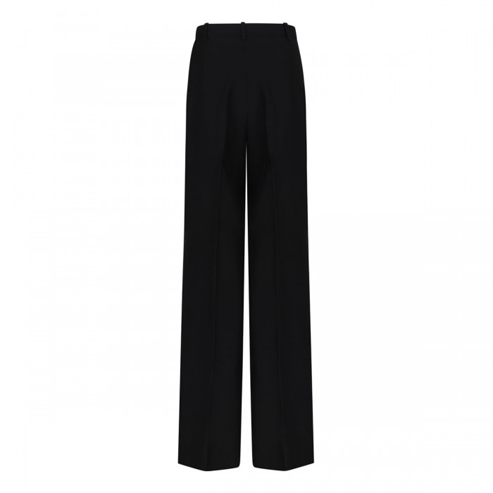 Black linen blend pants