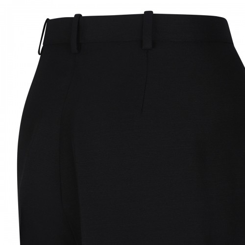 Black linen blend pants 2