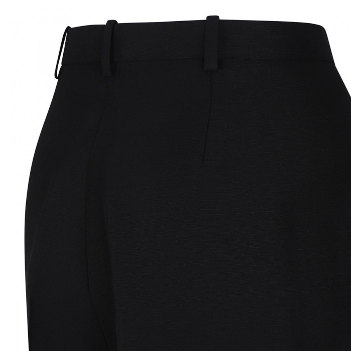 Black linen blend pants