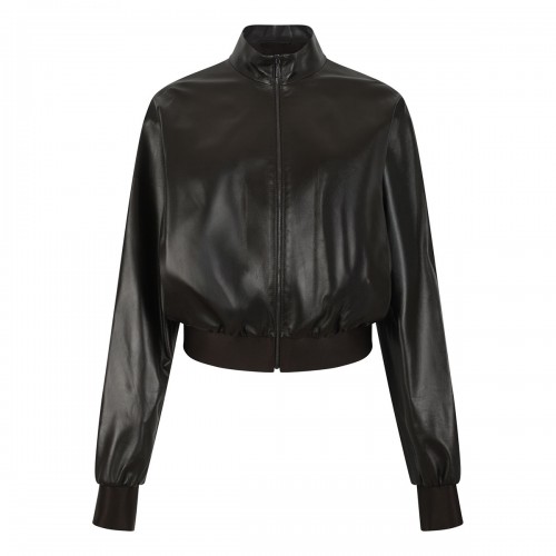 Dark brown nappa leather...
