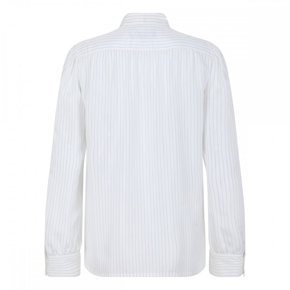 Pinstripe silk shirt