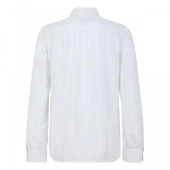 Pinstripe silk shirt