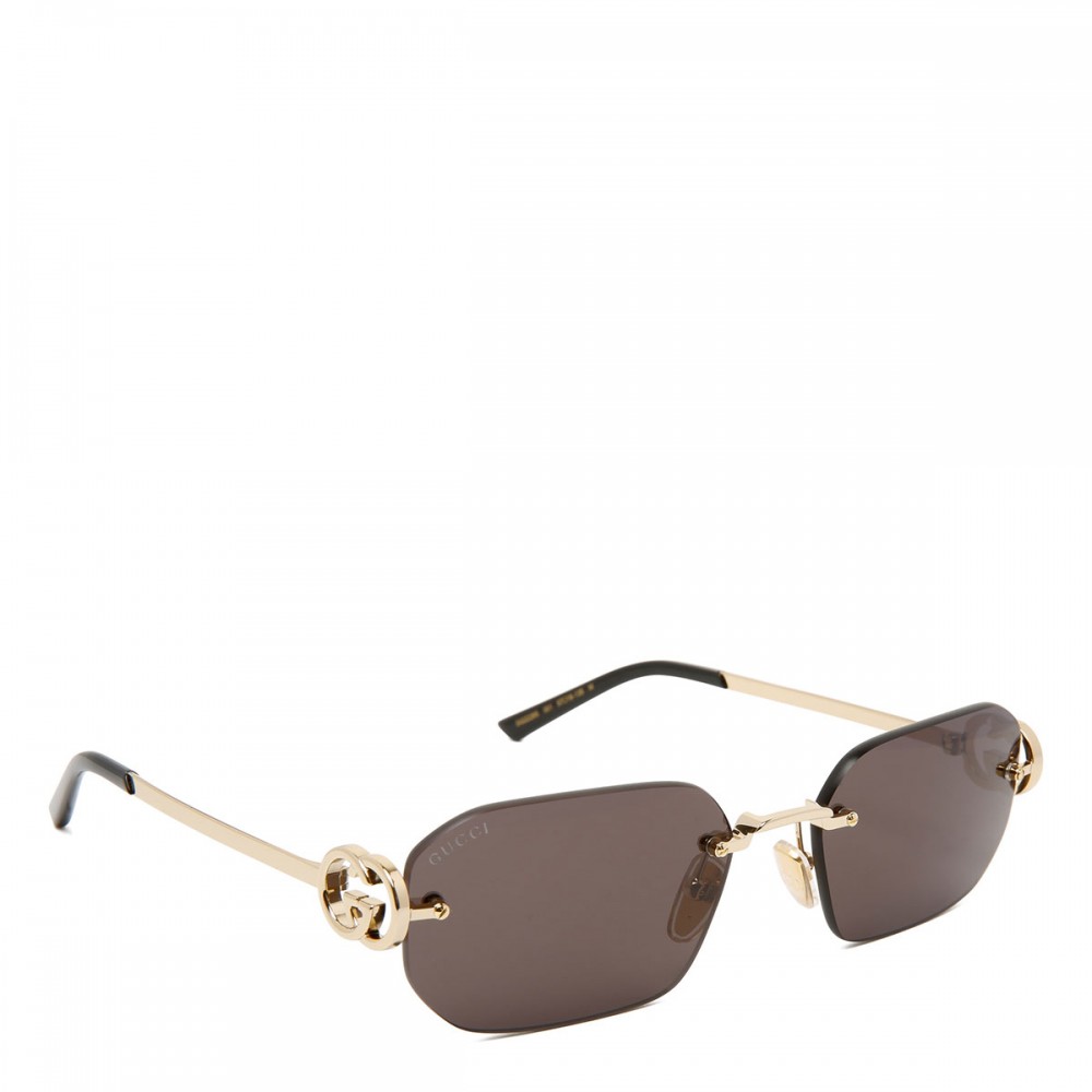 Rectangular frame sunglasses