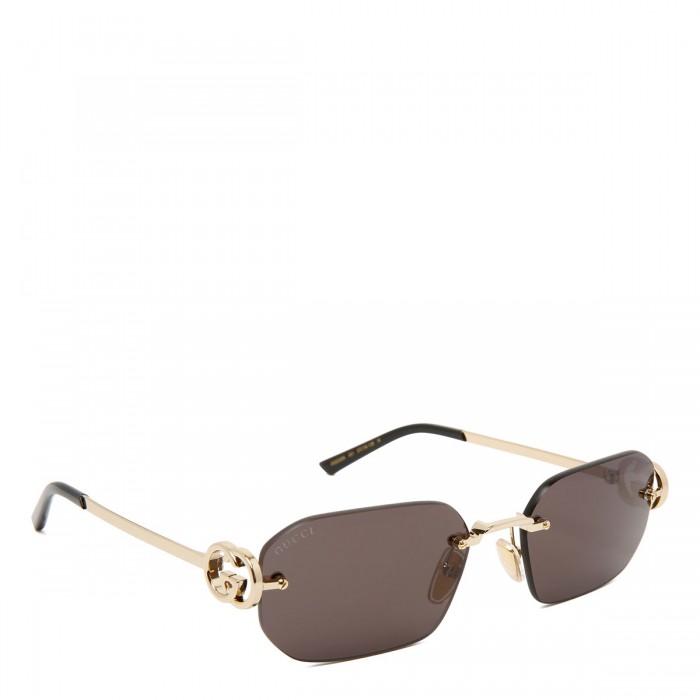 Rectangular frame sunglasses