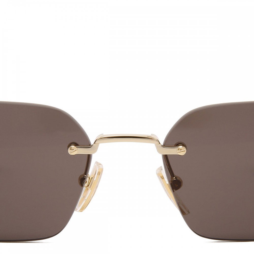 Rectangular frame sunglasses