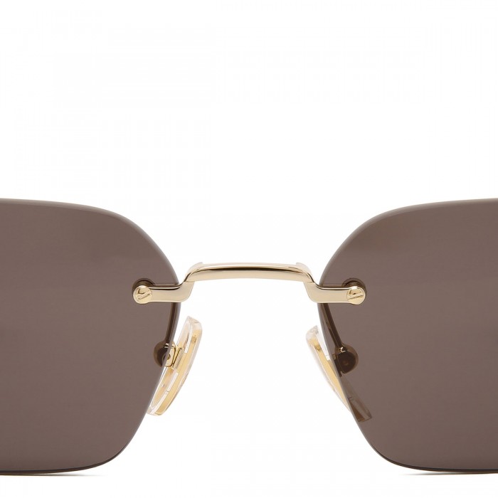 Rectangular frame sunglasses