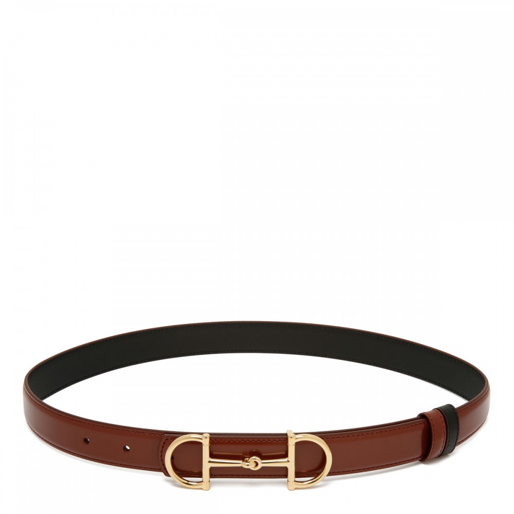 Horsebit reversible belt