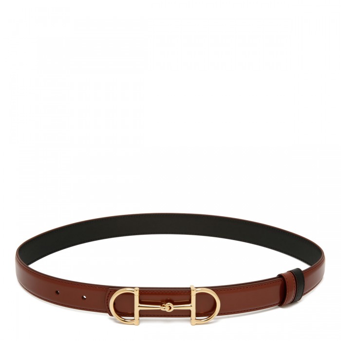 Horsebit reversible belt