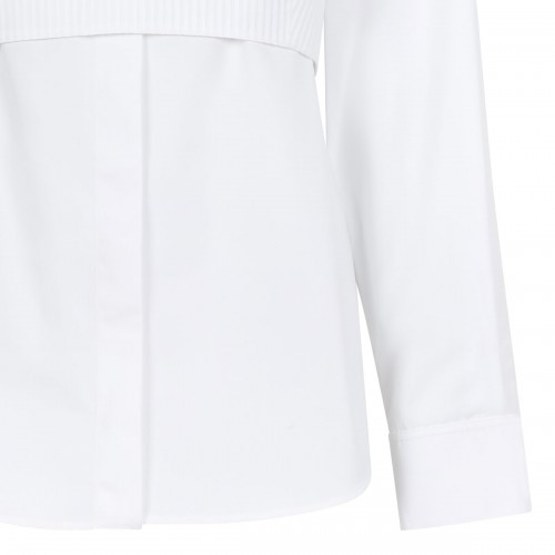 Plastron cotton poplin shirt 2