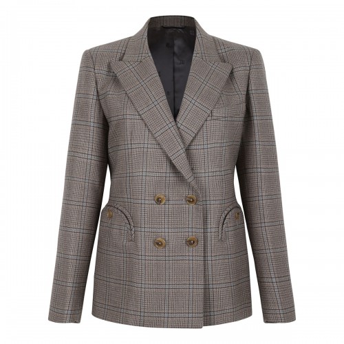 Charmer beige check blazer