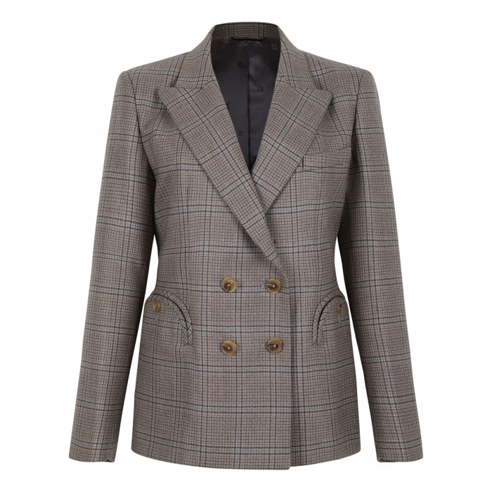 Charmer beige check blazer