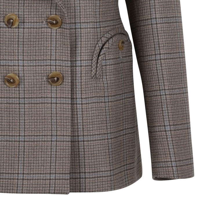 Charmer beige check blazer