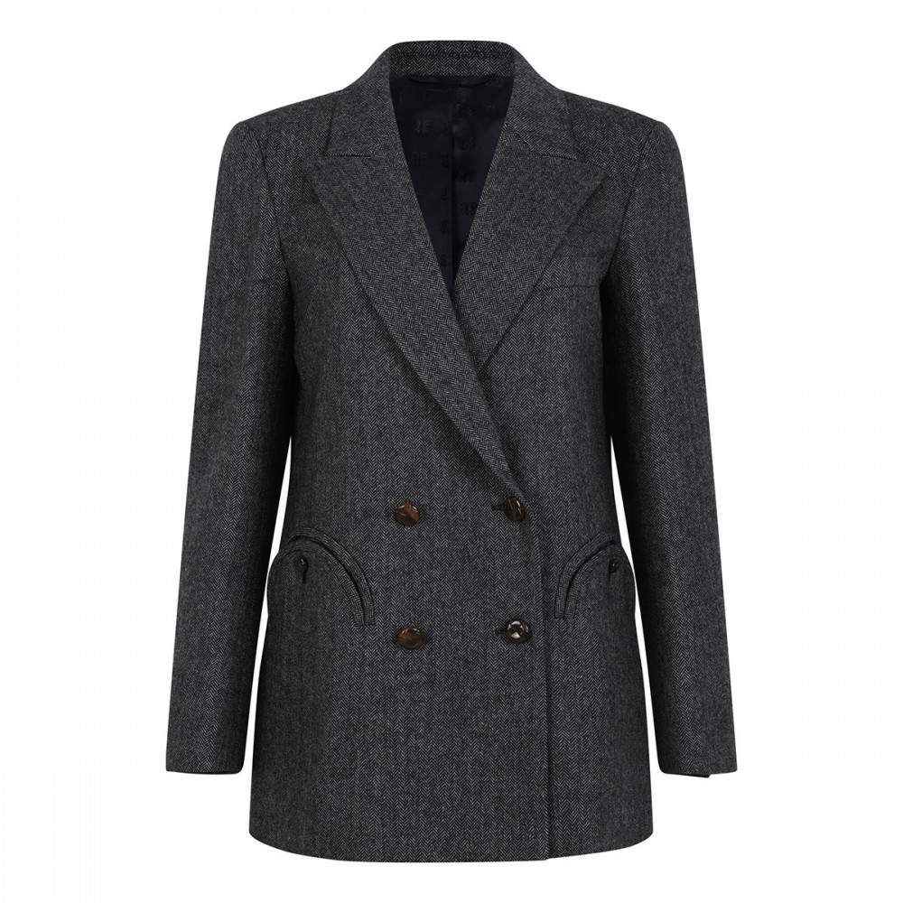 Everyday black and white blazer