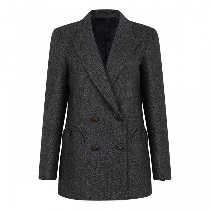 Everyday black and white blazer