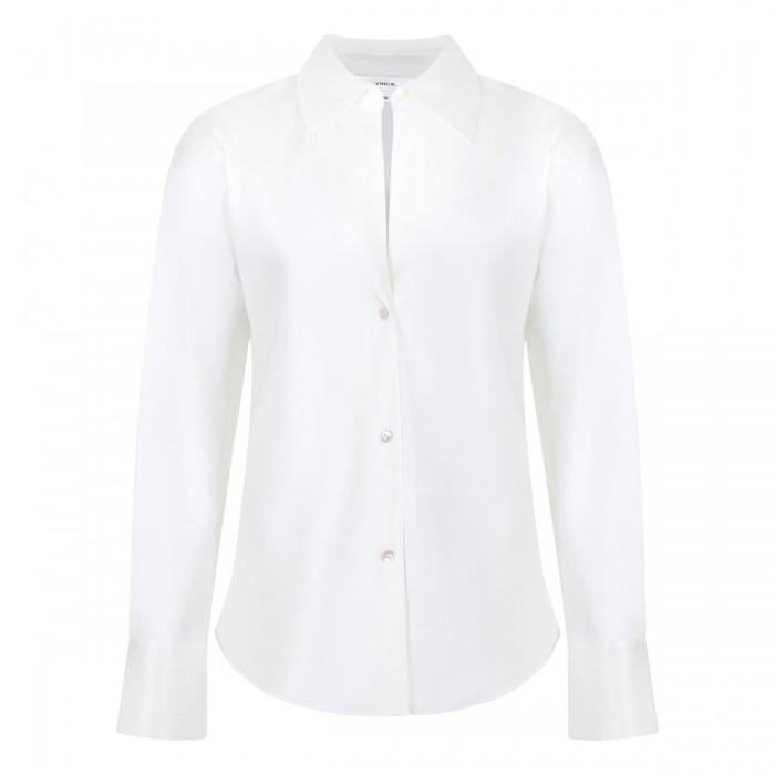 Bias silk blouse