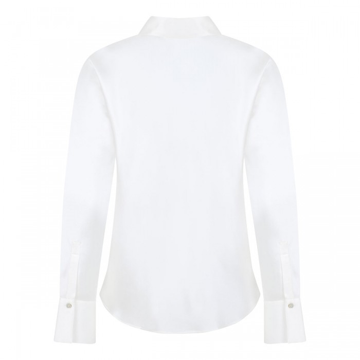 Bias silk blouse