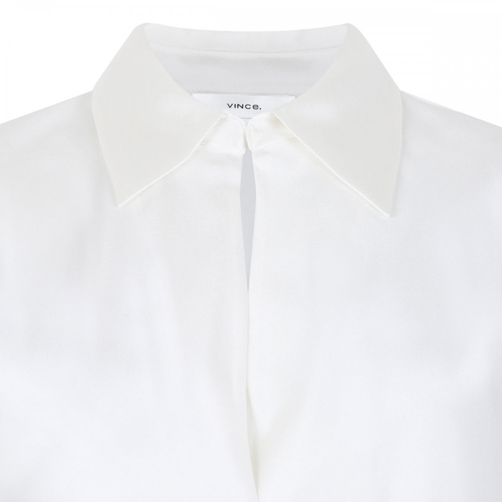 Bias silk blouse