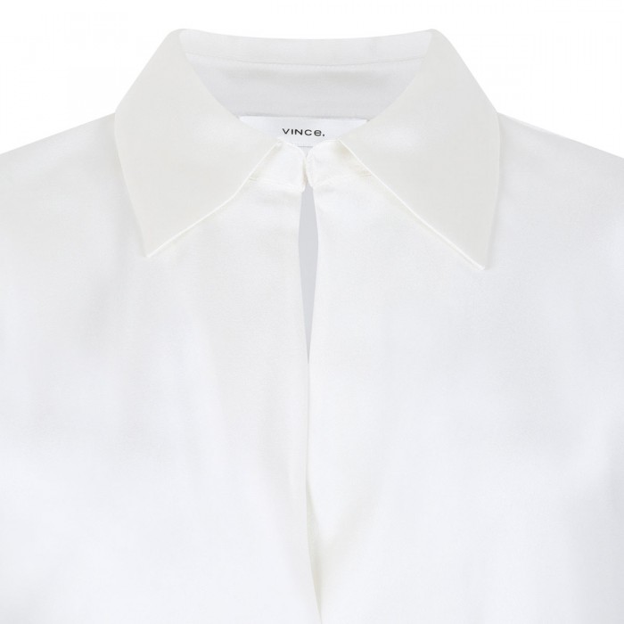 Bias silk blouse