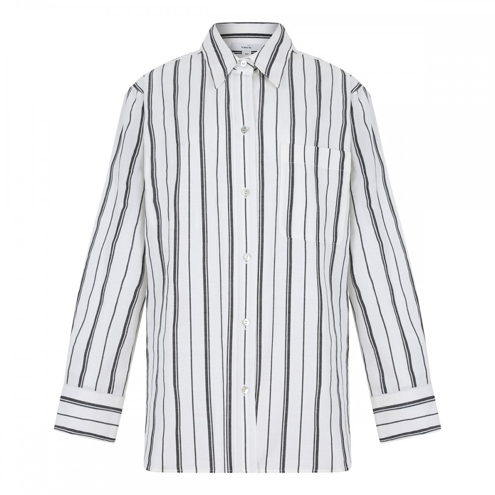 Resort stripe oversized shirt