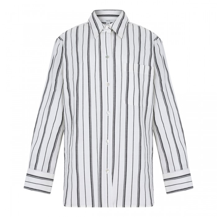 Resort stripe oversized shirt