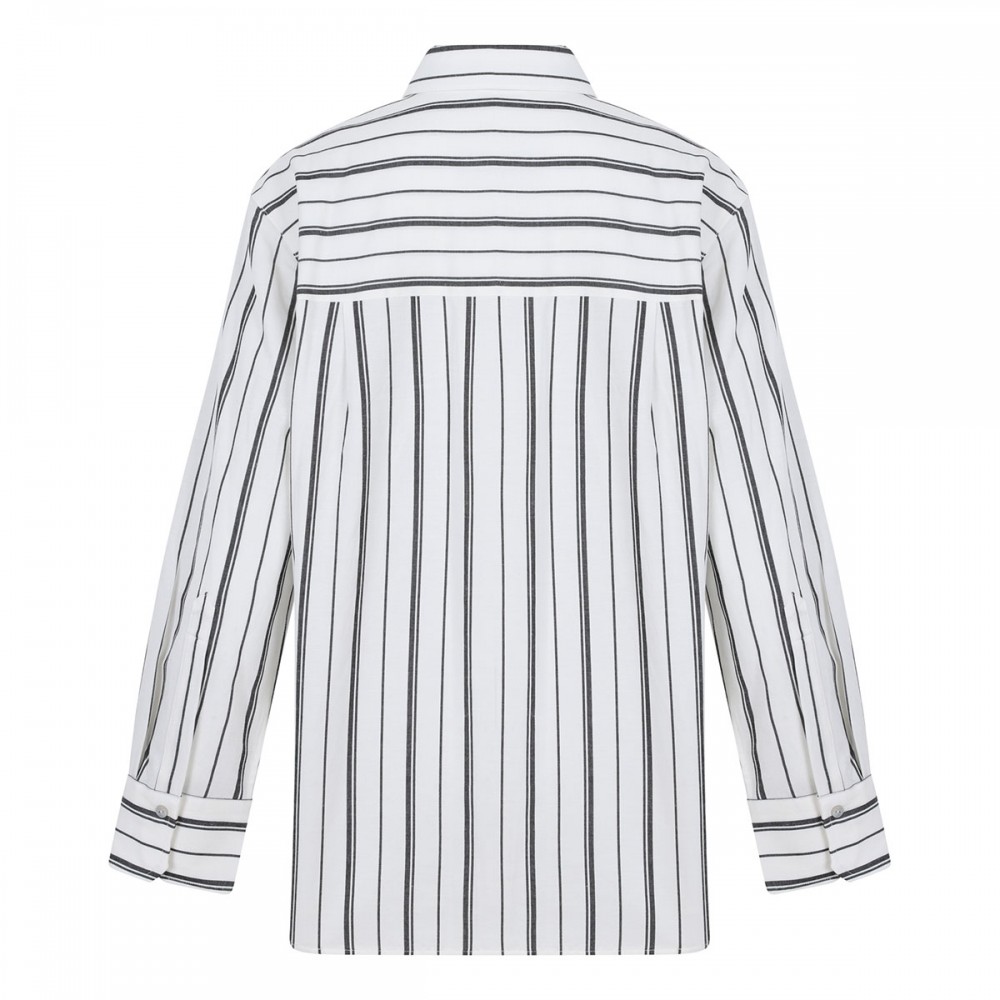 Resort stripe oversized shirt