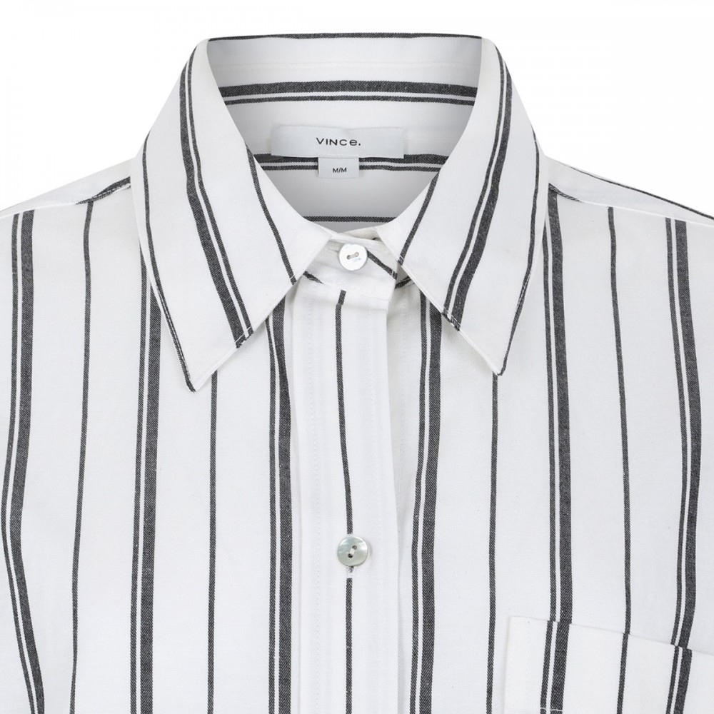 Resort stripe oversized shirt