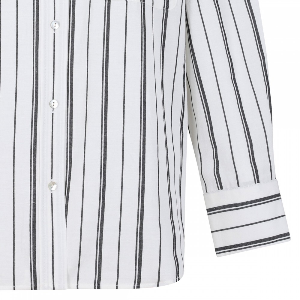 Resort stripe oversized shirt