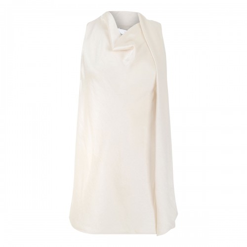 Satin scarf top