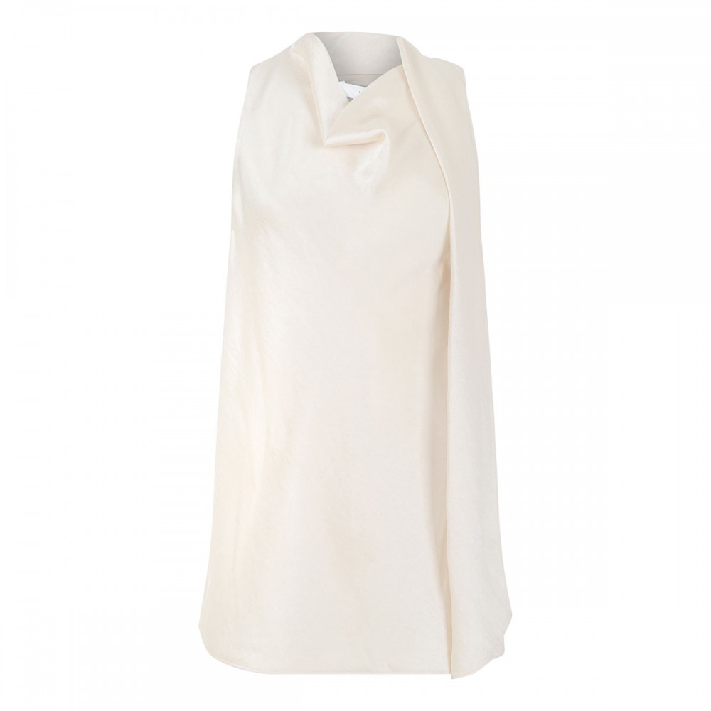 Satin scarf top