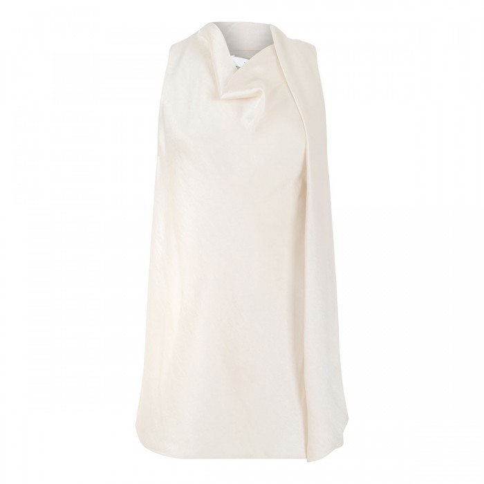 Satin scarf top