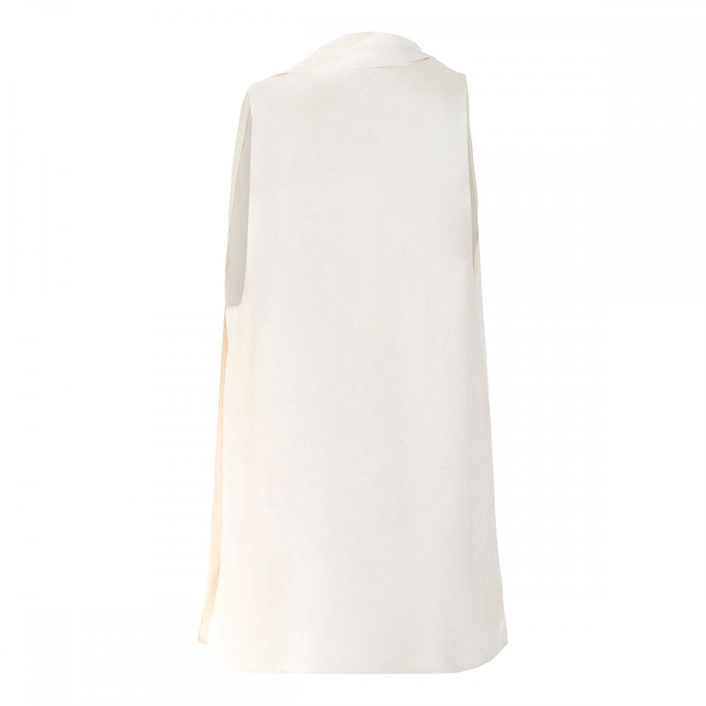 Satin scarf top