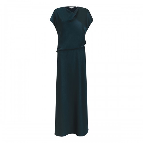 Draped cowl neck dress