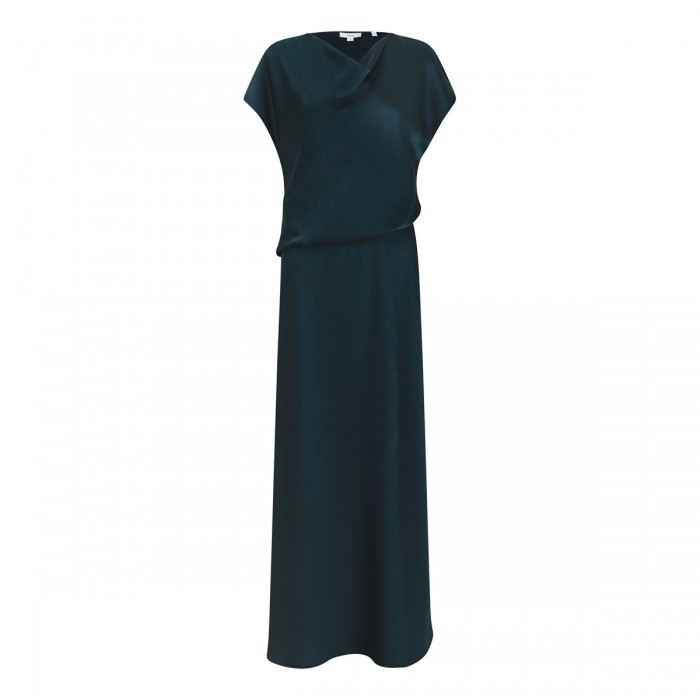 Draped cowl neck dress