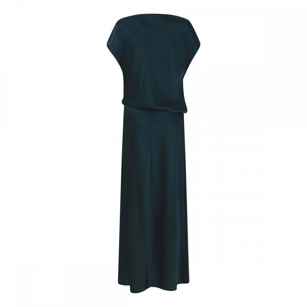 Draped cowl neck dress