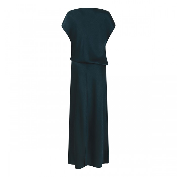 Draped cowl neck dress