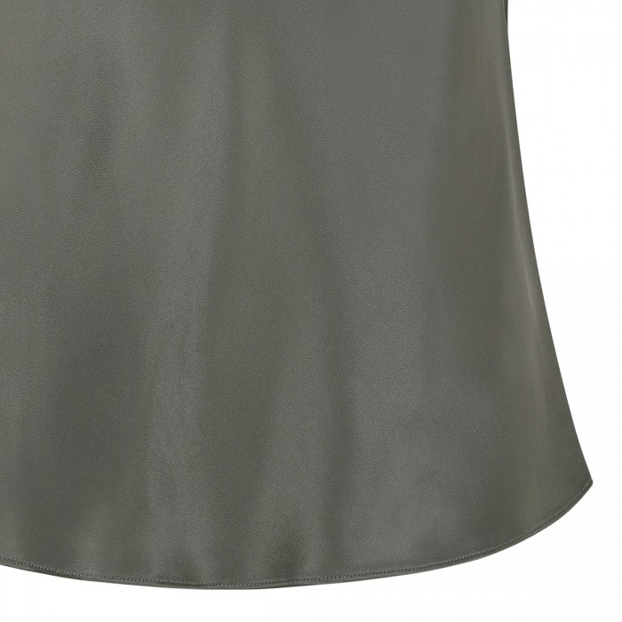 Bias crew neck top